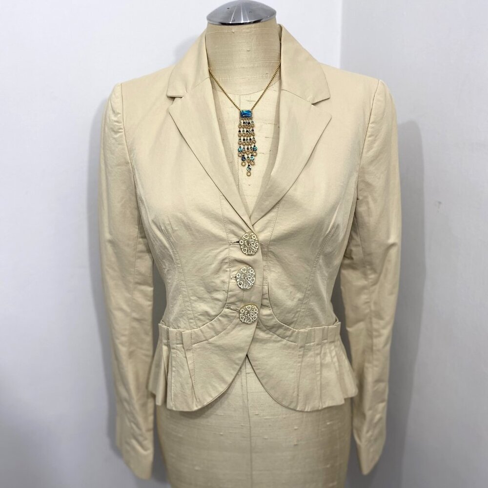 People Like Frank Cream Blazer Women's Size 4